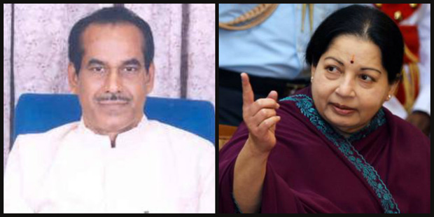 Expelled AIADMK leader K Malaisamy and party president J Jayalalithaa (Photo: DC/PTI) Expelled AIADMK leader K Malaisamy and party president J Jayalalithaa (Photo: DC/PTI)